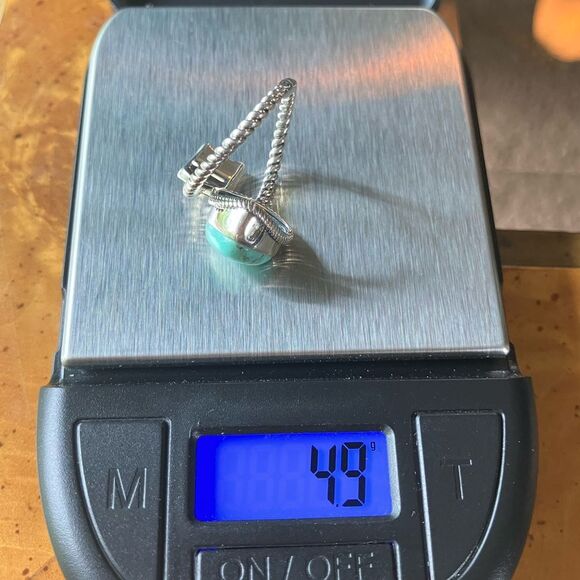 Royston Turquoise Sterling Silver Arrow Ring Size 6 - Picture 8 of 8